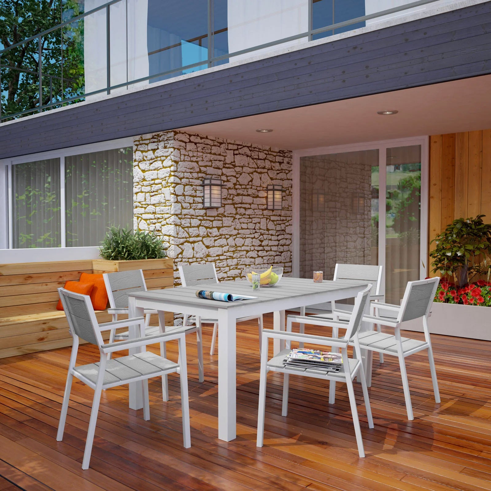 Outdoor 7 PC Dining Set