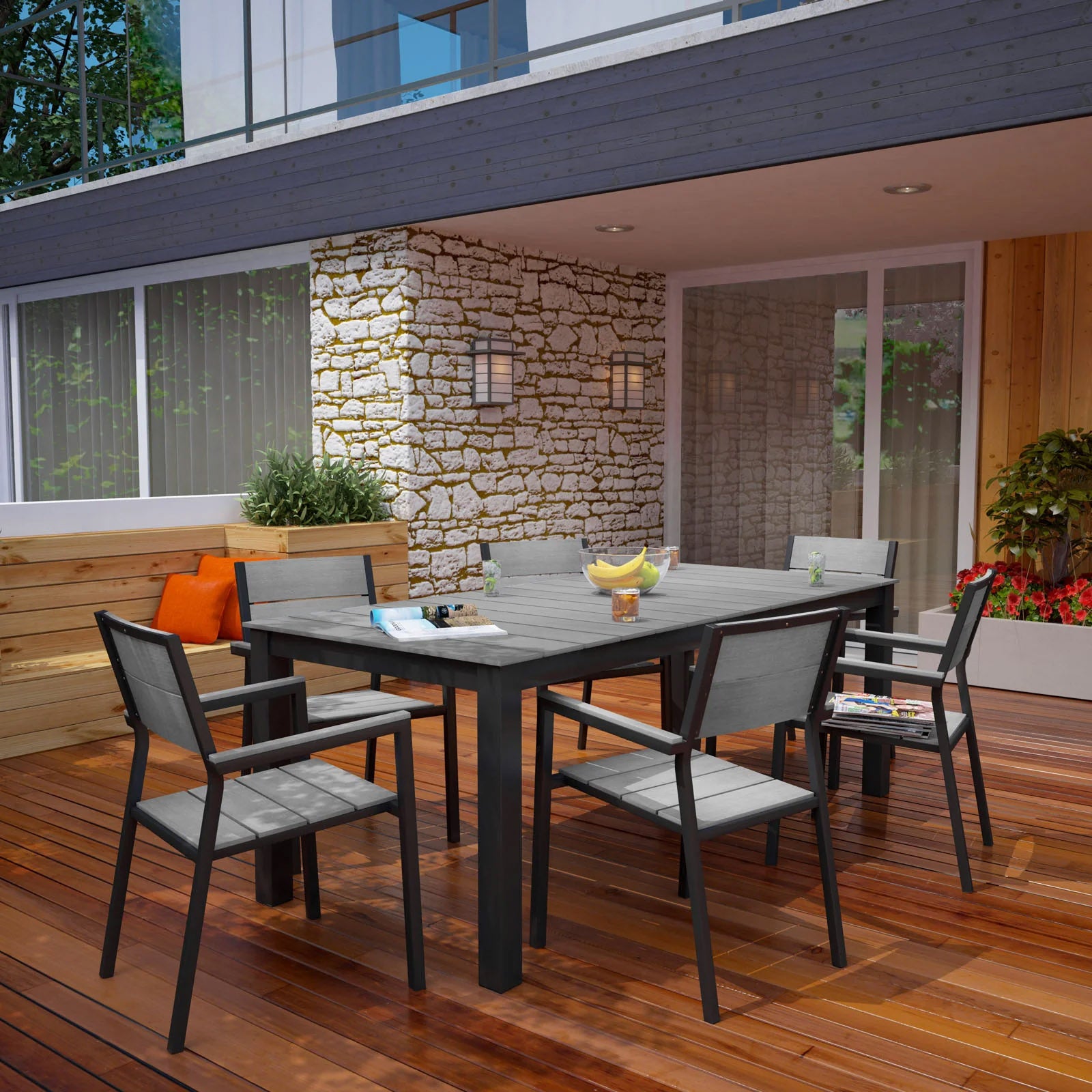 Outdoor 7 PC Dining Set