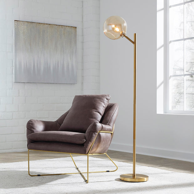 Amber & Gold Floor Lamp