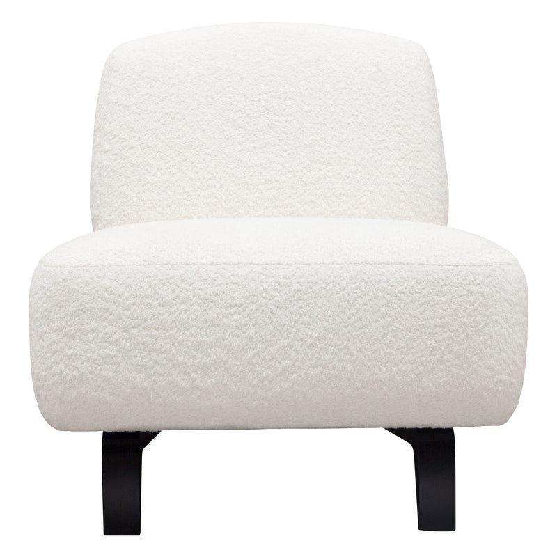 Faux Shearling Fabric Chair