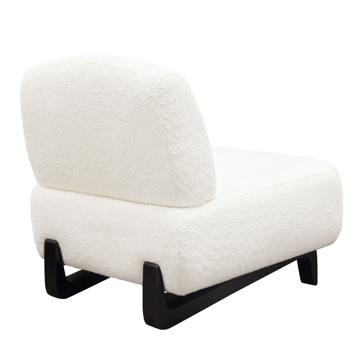 Faux Shearling Fabric Chair