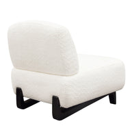 Faux Shearling Fabric Chair