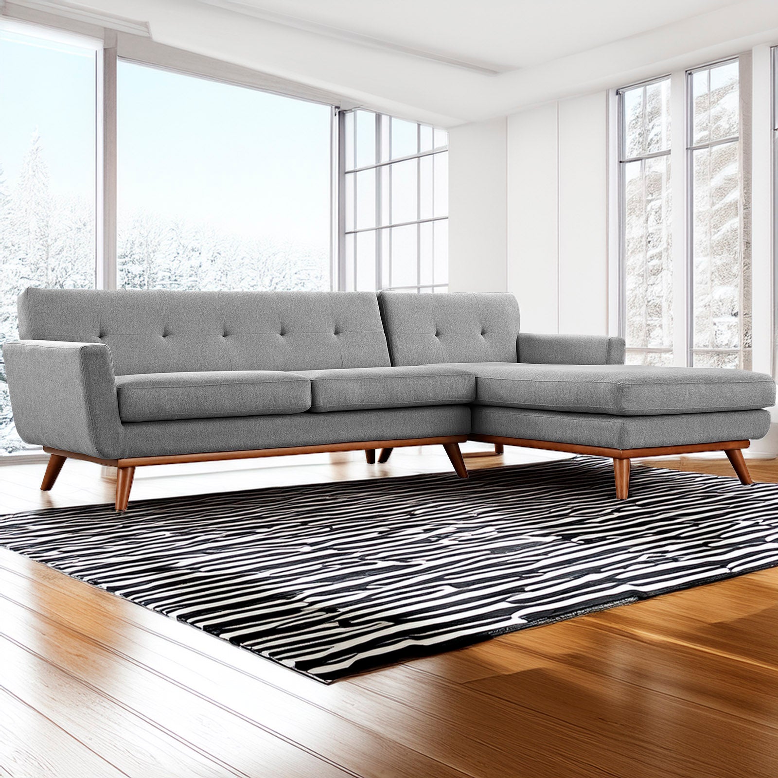 Mid-Century Modern Style Sectional