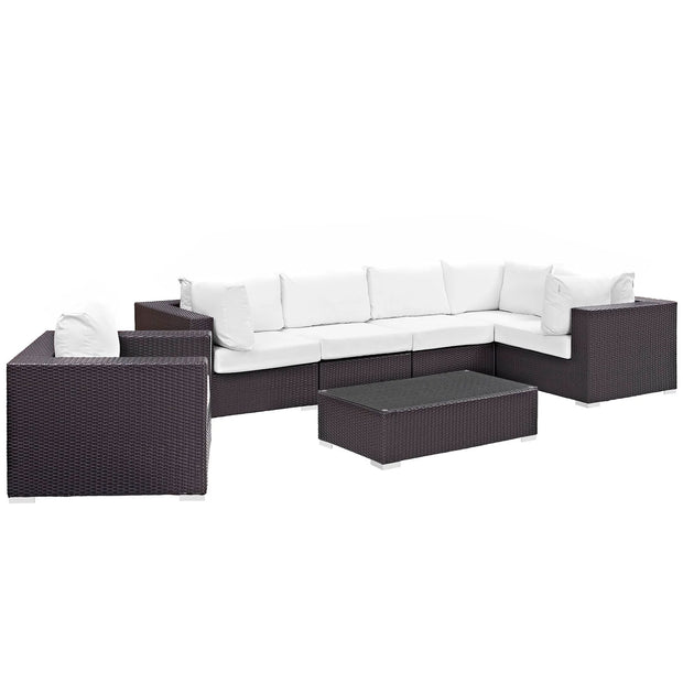 Outdoor Faux Rattan 7 PC Set