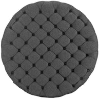 Round Upholstered Tufted Ottoman