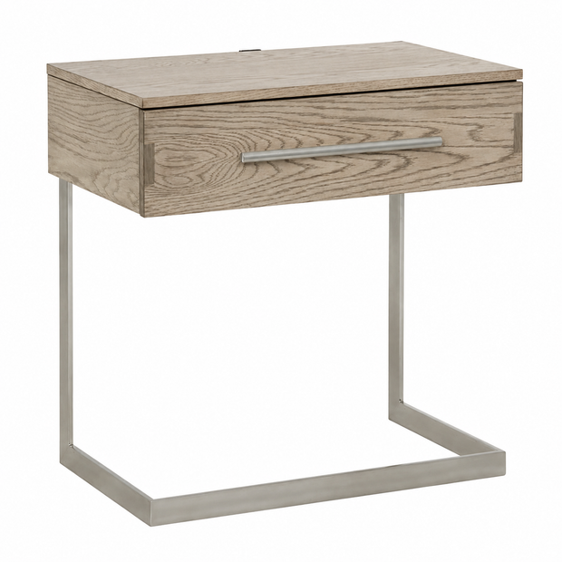 1-Drawer Oak Nightstand