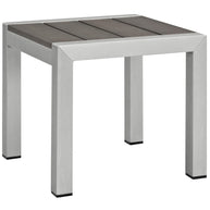 Contemporary Aluminum Outdoor Side Table