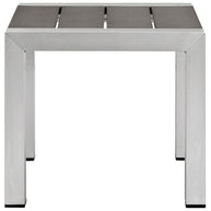 Contemporary Aluminum Outdoor Side Table