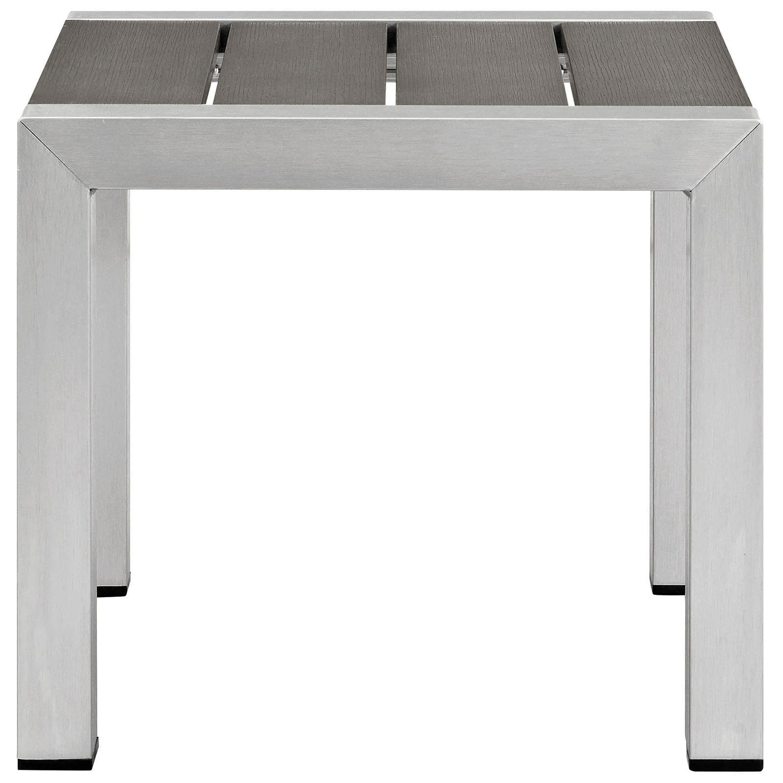 Contemporary Aluminum Outdoor Side Table