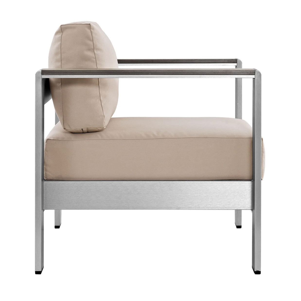 Contemporary Aluminum Outdoor Armchair