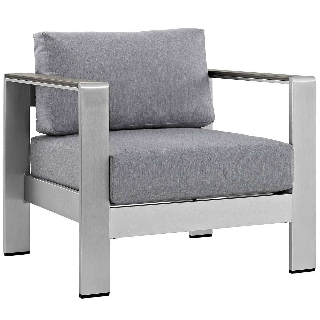 Contemporary Aluminum Outdoor Armchair