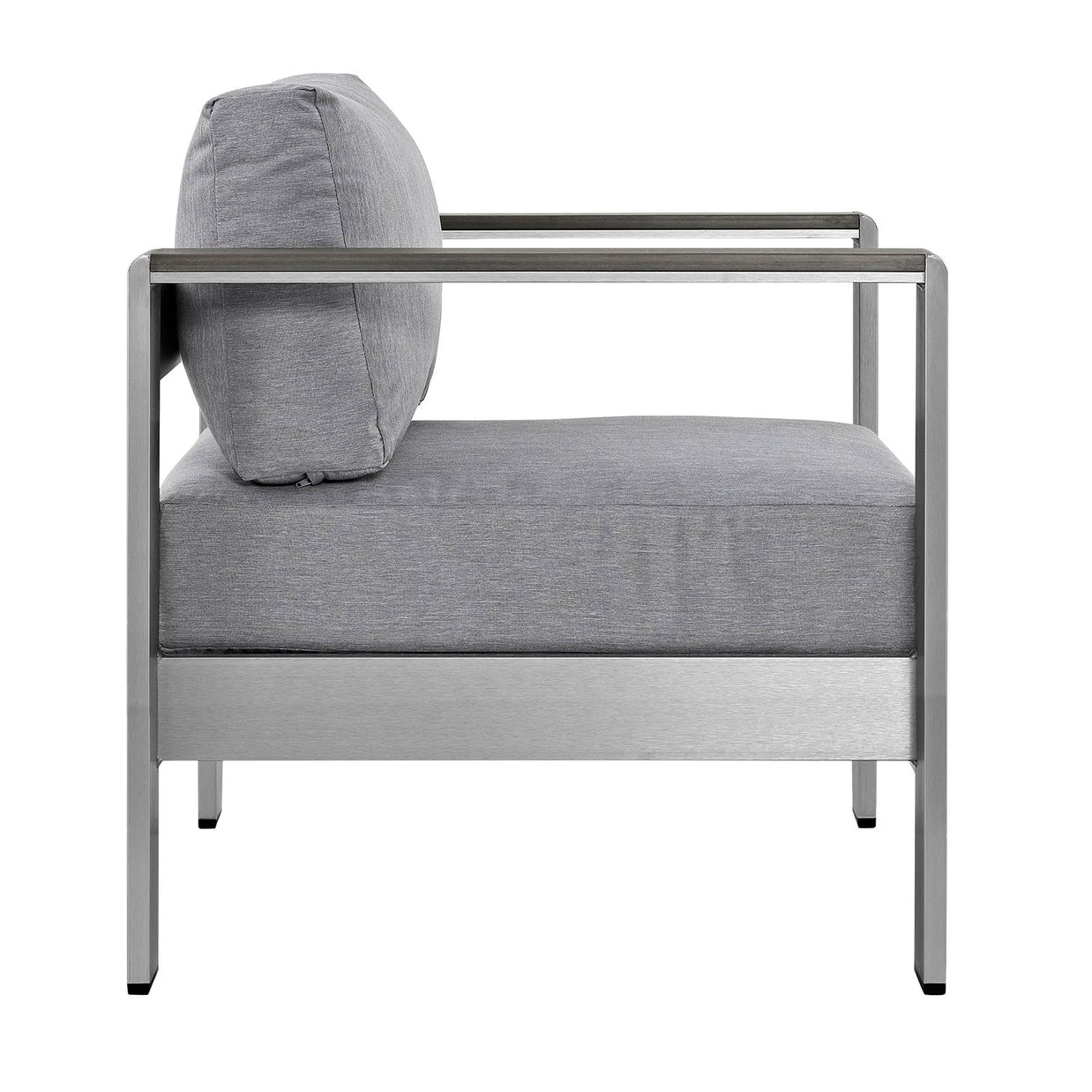 Contemporary Aluminum Outdoor Armchair