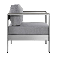 Contemporary Aluminum Outdoor Armchair