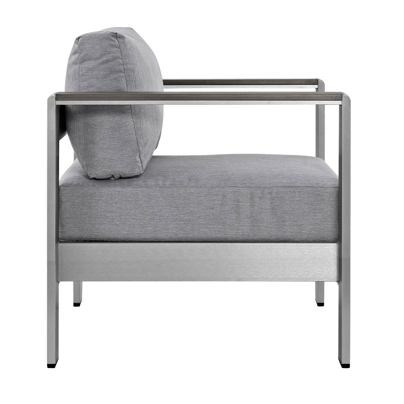 Contemporary Aluminum Outdoor Armchair