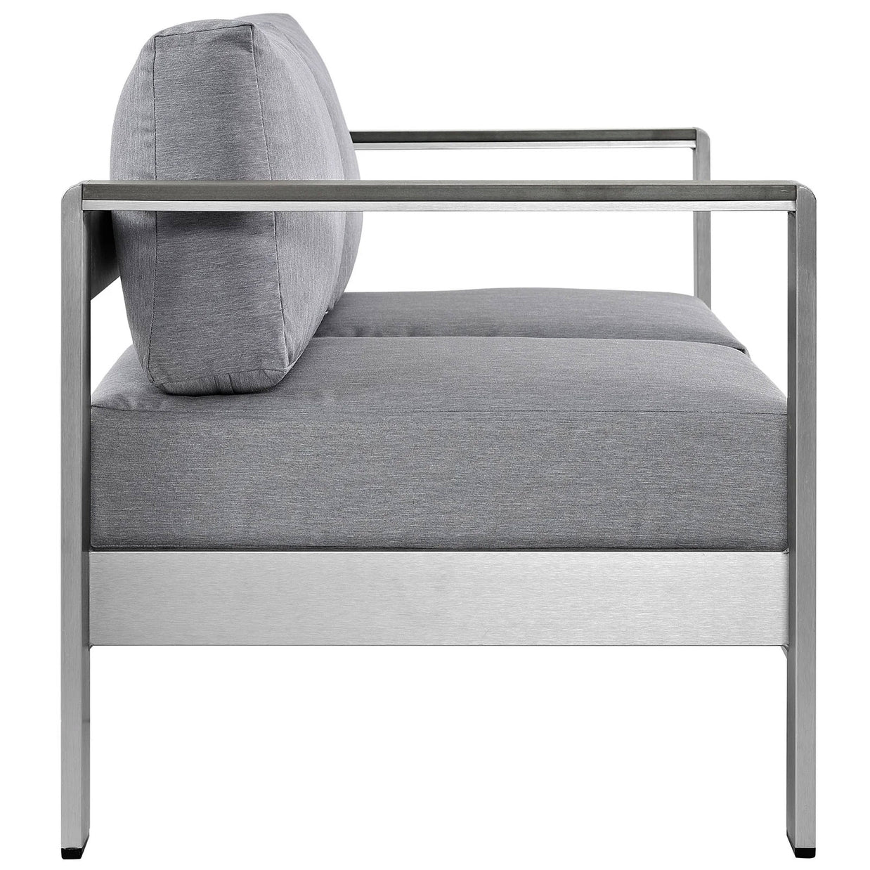 Contemporary Aluminum Outdoor Loveseat