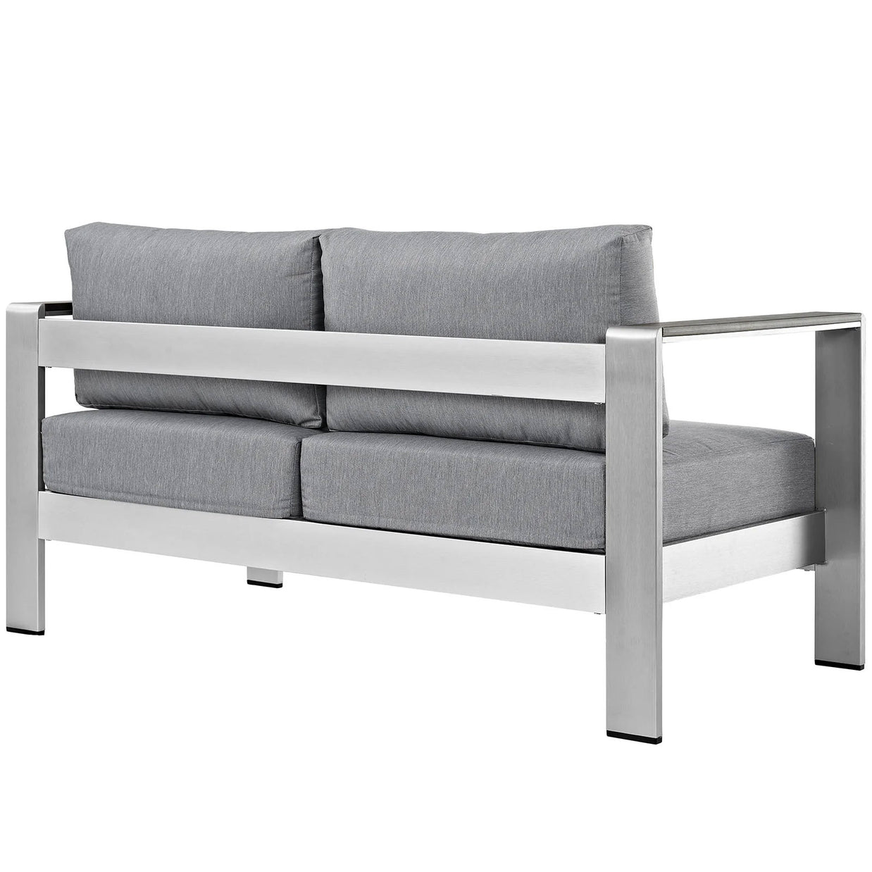 Contemporary Aluminum Outdoor Loveseat