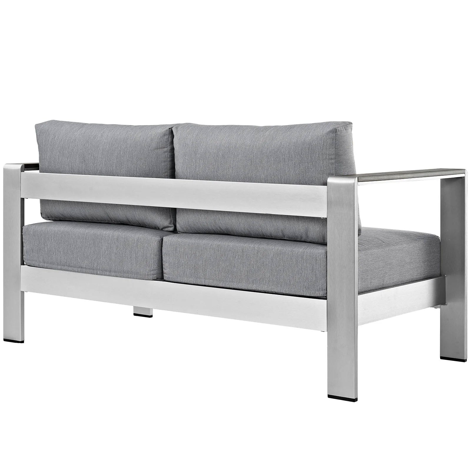 Contemporary Aluminum Outdoor Loveseat