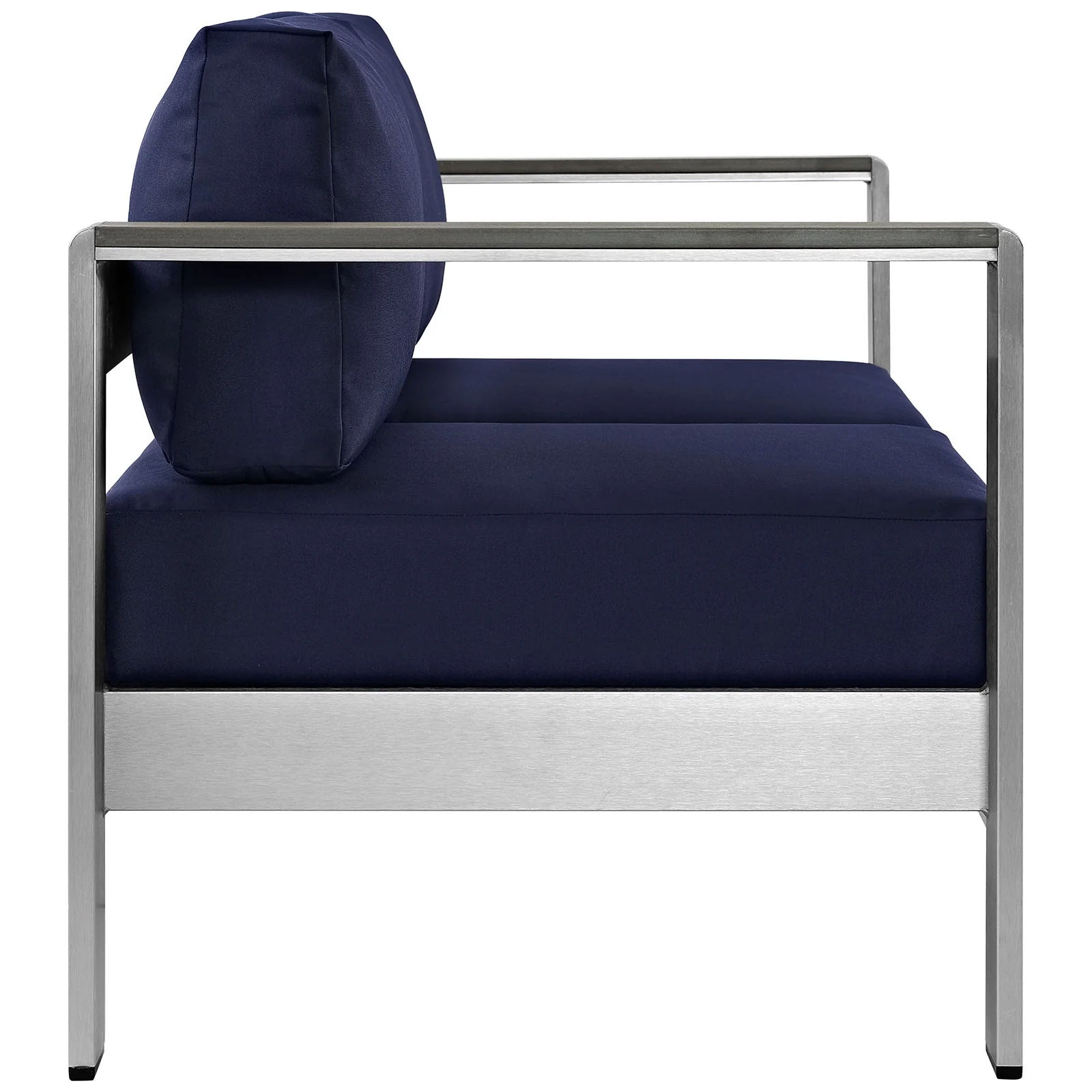 Contemporary Aluminum Outdoor Loveseat