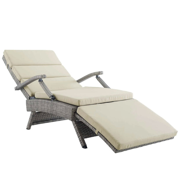 Outdoor Wicker Rattan Chaise