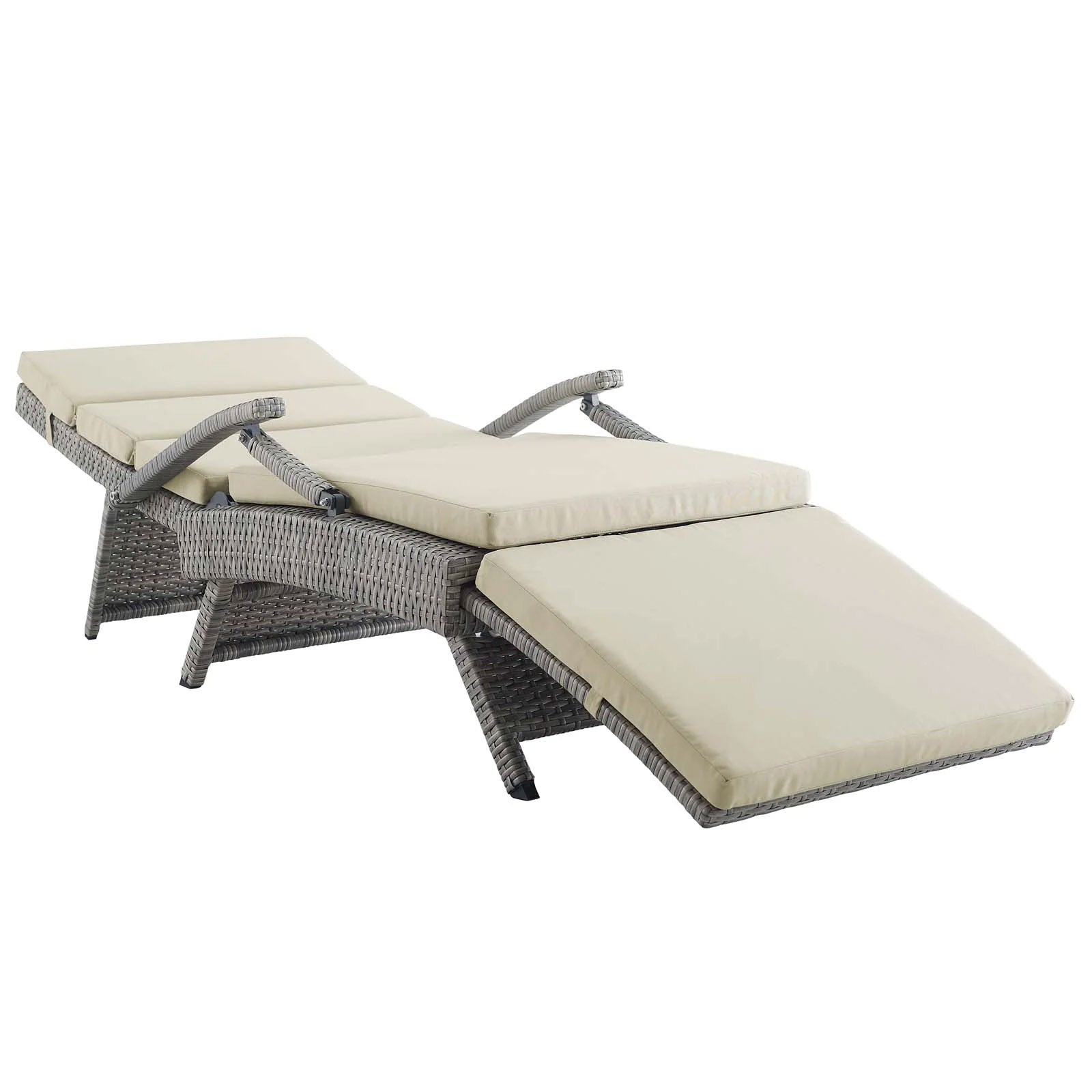 Outdoor Wicker Rattan Chaise
