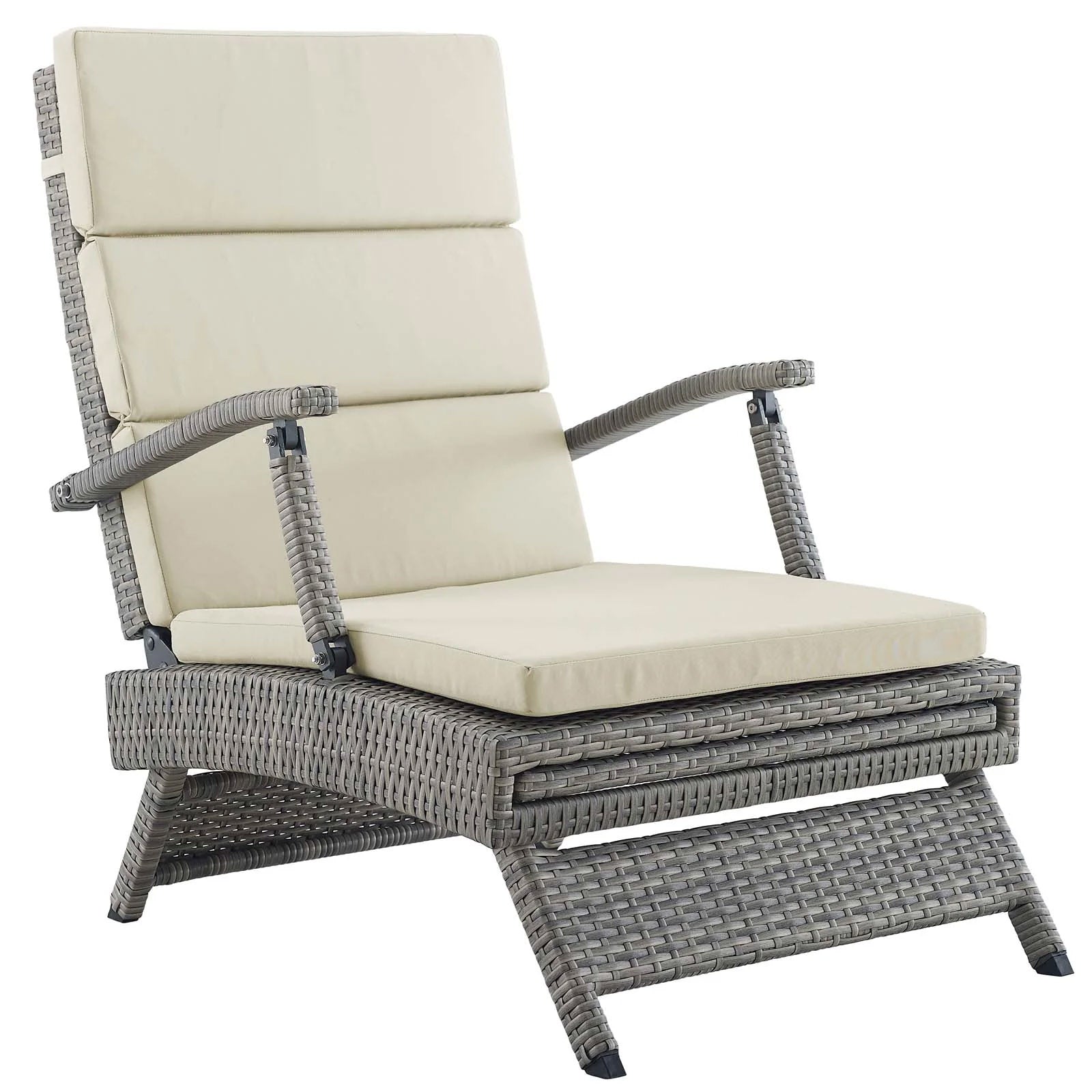 Outdoor Wicker Rattan Chaise