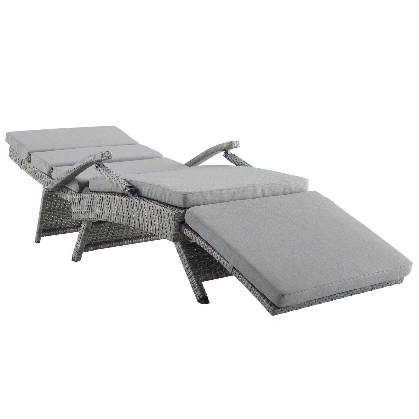 Outdoor Wicker Rattan Chaise