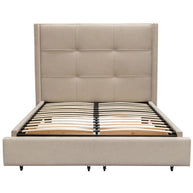 Button Tufted Platform Bed w/ Storage