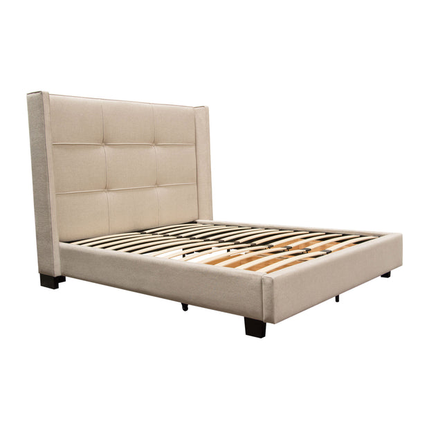 Button Tufted Platform Bed w/ Storage