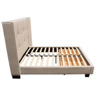 Button Tufted Platform Bed w/ Storage