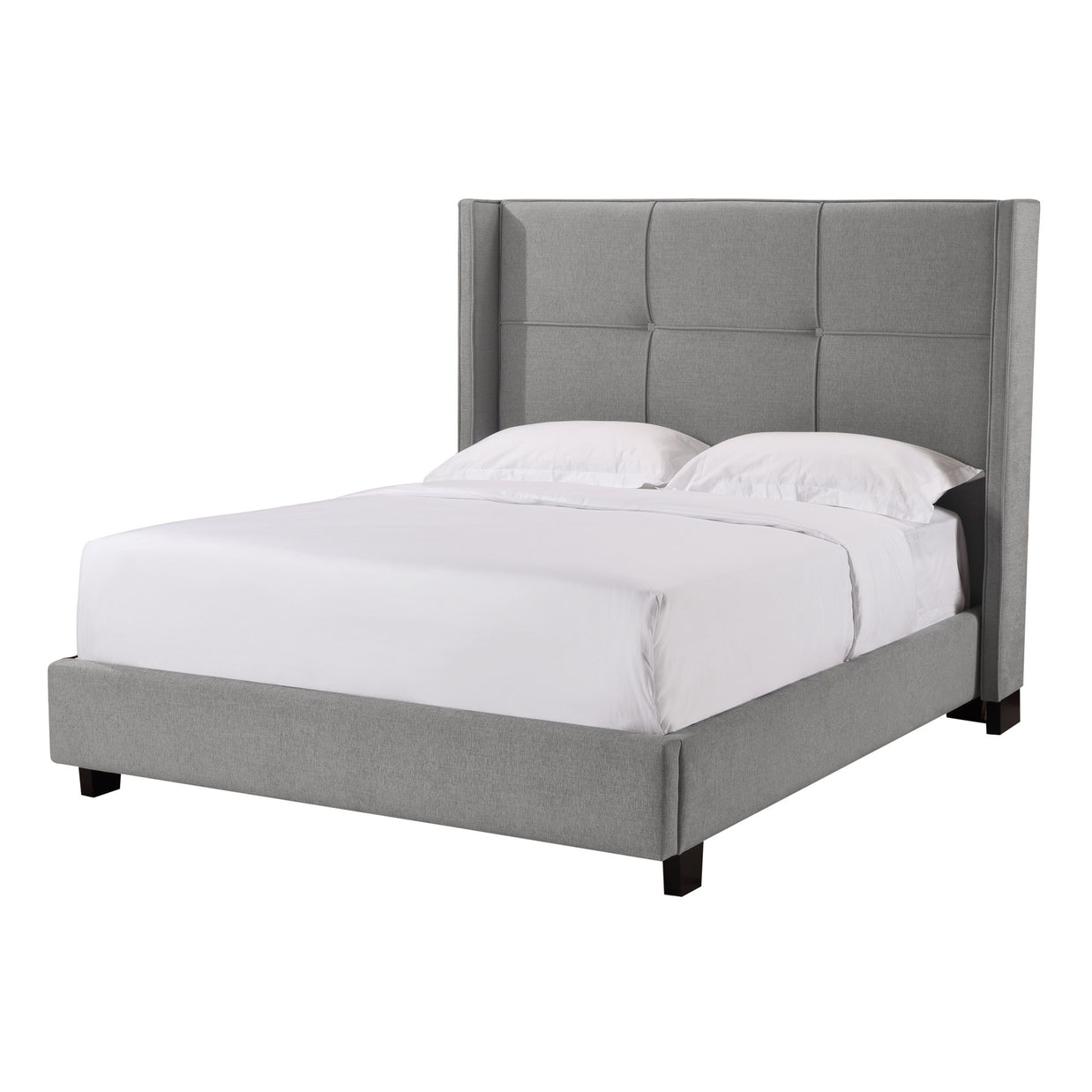 Button Tufted Platform Bed w/ Storage