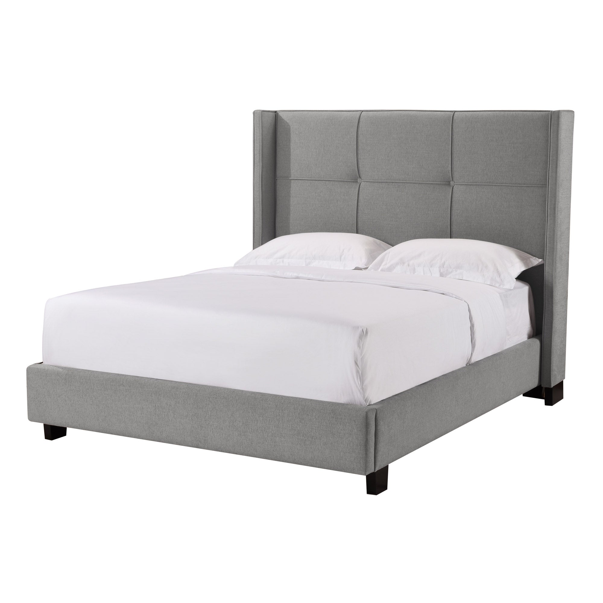 Button Tufted Platform Bed w/ Storage