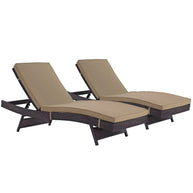 Outdoor Faux Rattan Chaise Set