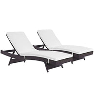 Outdoor Faux Rattan Chaise Set