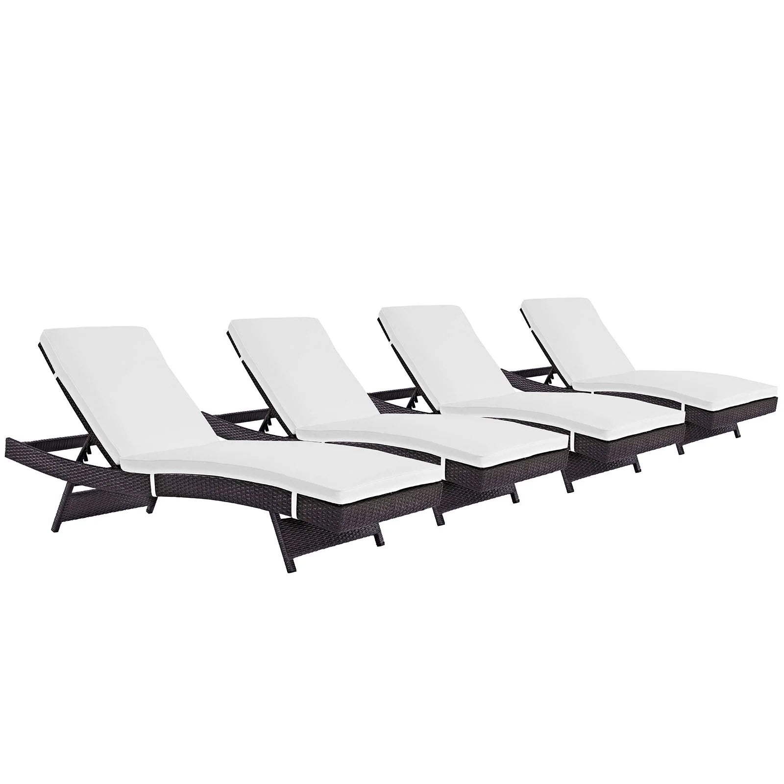 Outdoor Faux Rattan Chaise Set