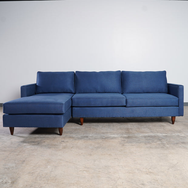 Mid-century Modern 2-Piece Customizable Sectional