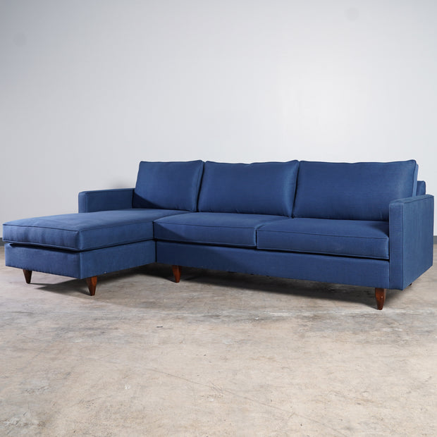 Mid-century Modern 2-Piece Customizable Sectional
