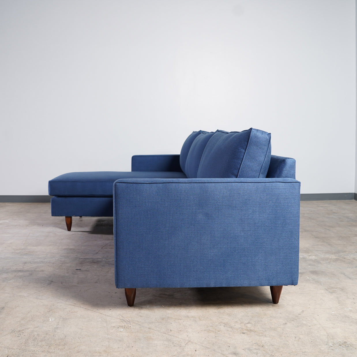 Mid-century Modern 2-Piece Customizable Sectional