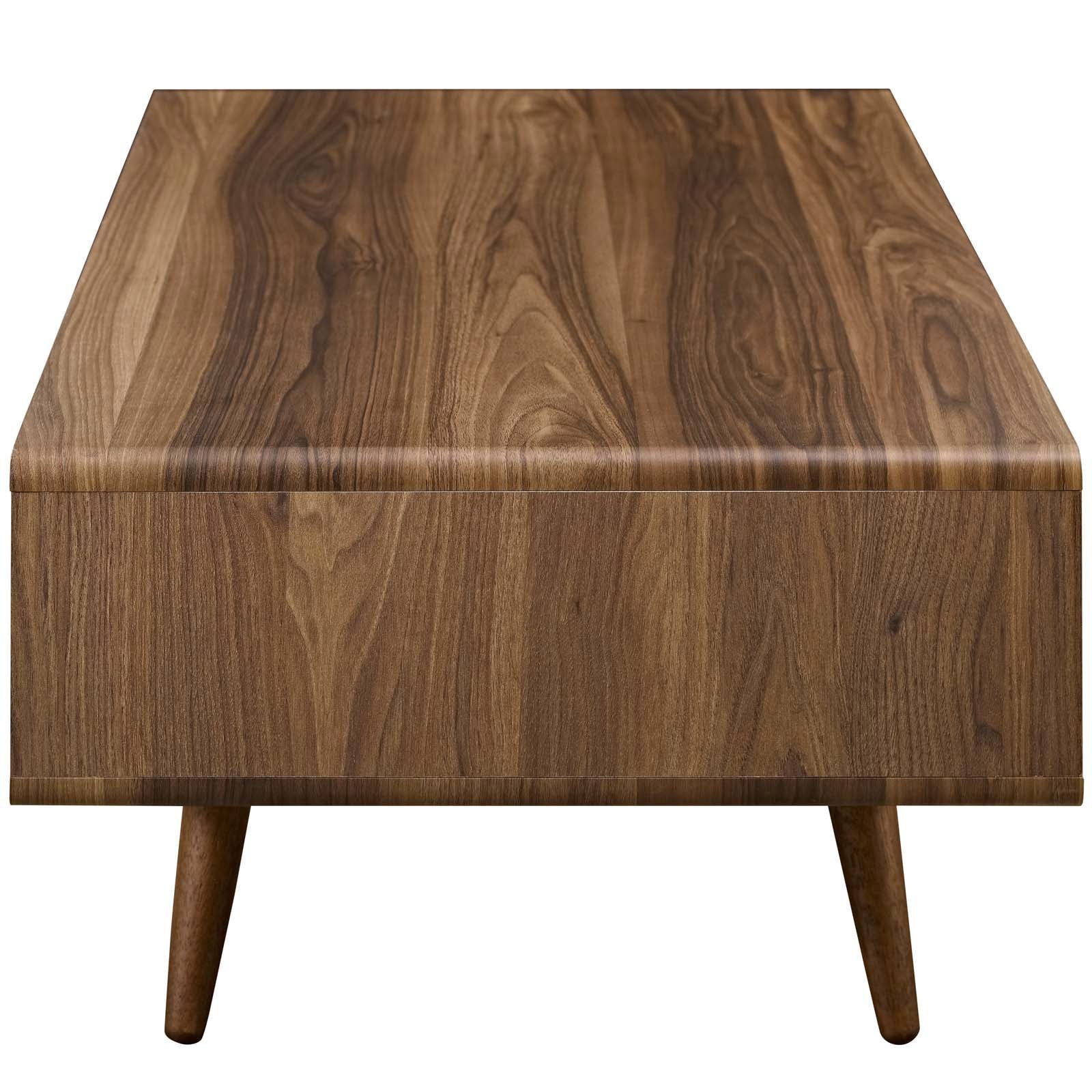 Walnut & White Mid-Century Coffee Table