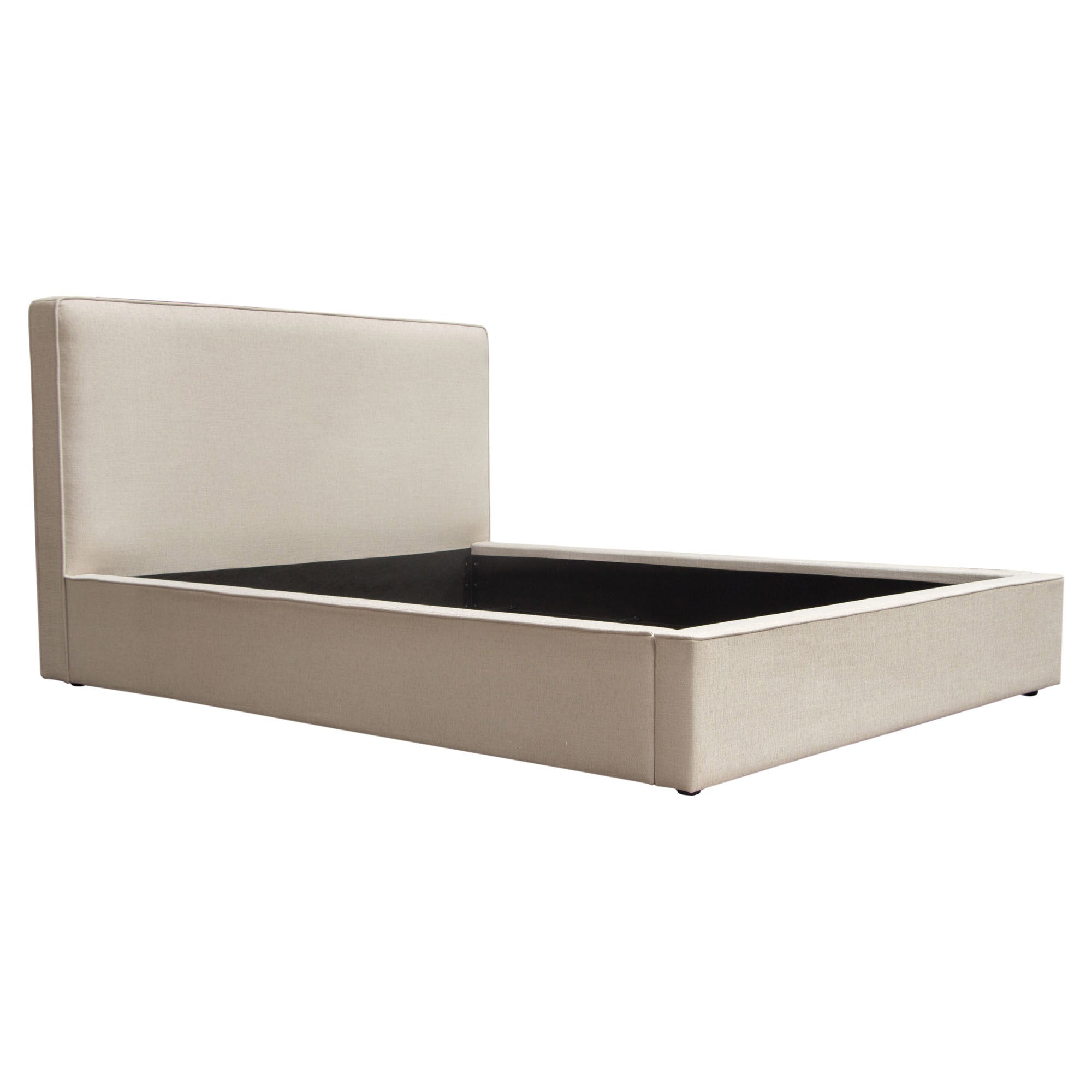 Neutral Contemporary Upholstered Bedframe