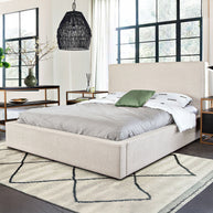 Neutral Contemporary Upholstered Bedframe