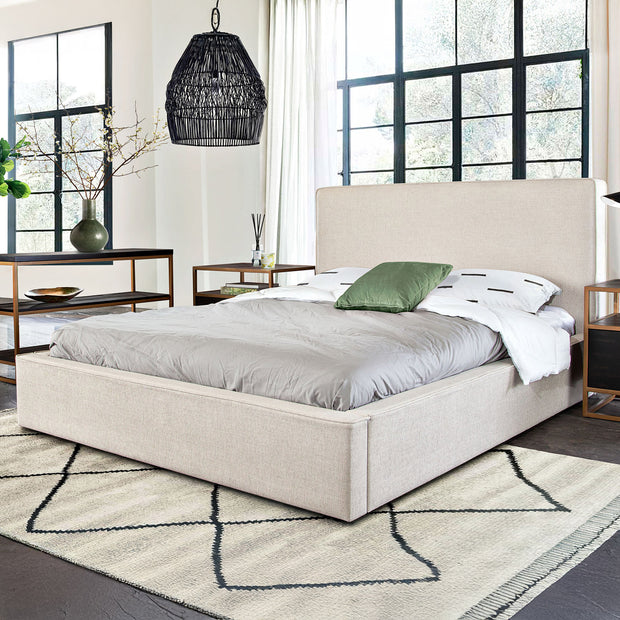 Neutral Contemporary Upholstered Bedframe