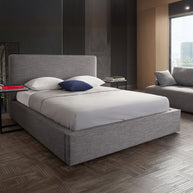 Neutral Contemporary Upholstered Bedframe