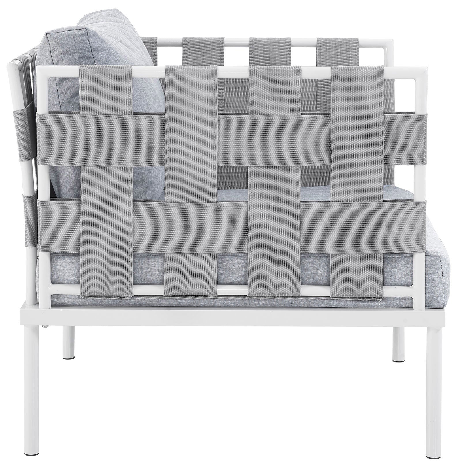 Outdoor Aluminum & Fabric Weave Armchair