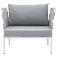 Outdoor Aluminum & Fabric Weave Armchair
