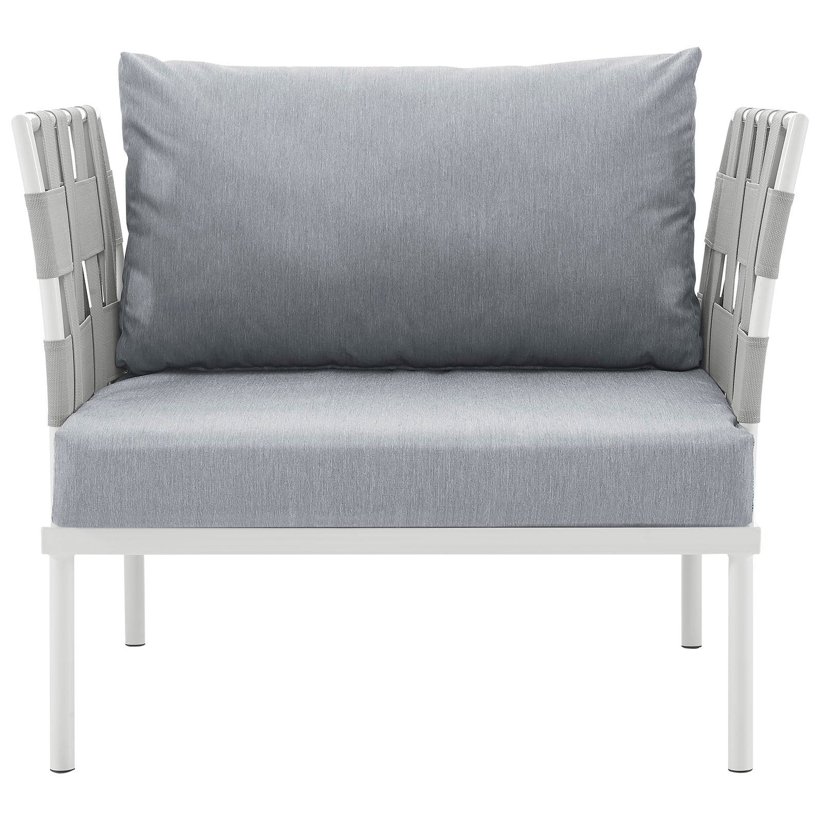 Outdoor Aluminum & Fabric Weave Armchair