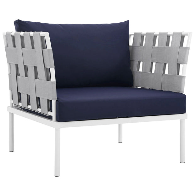 Outdoor Aluminum & Fabric Weave Armchair