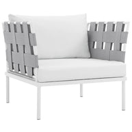 Outdoor Aluminum & Fabric Weave Armchair