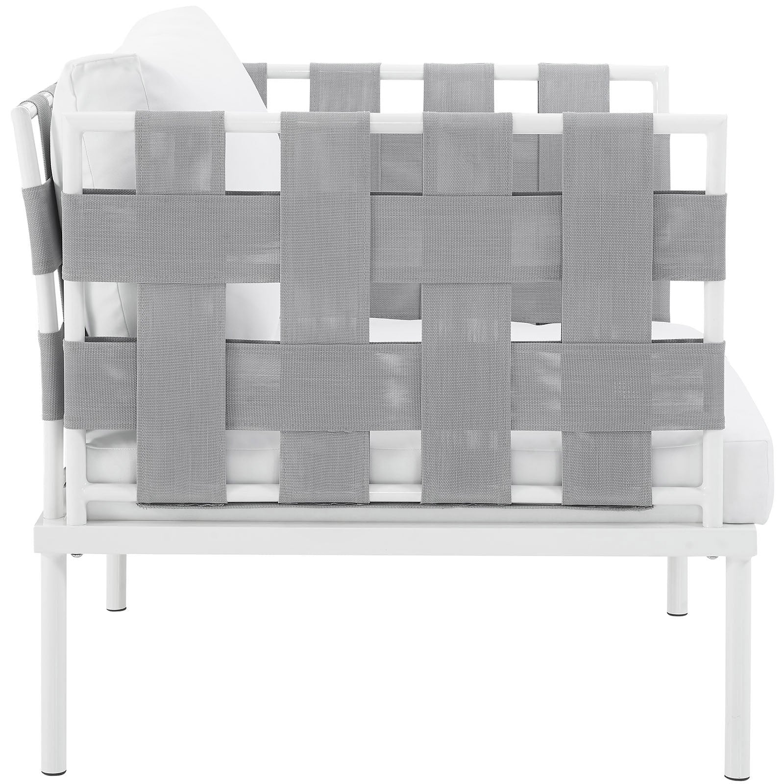 Outdoor Aluminum & Fabric Weave Armchair