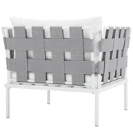 Outdoor Aluminum & Fabric Weave Armchair