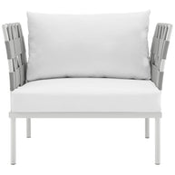 Outdoor Aluminum & Fabric Weave Armchair